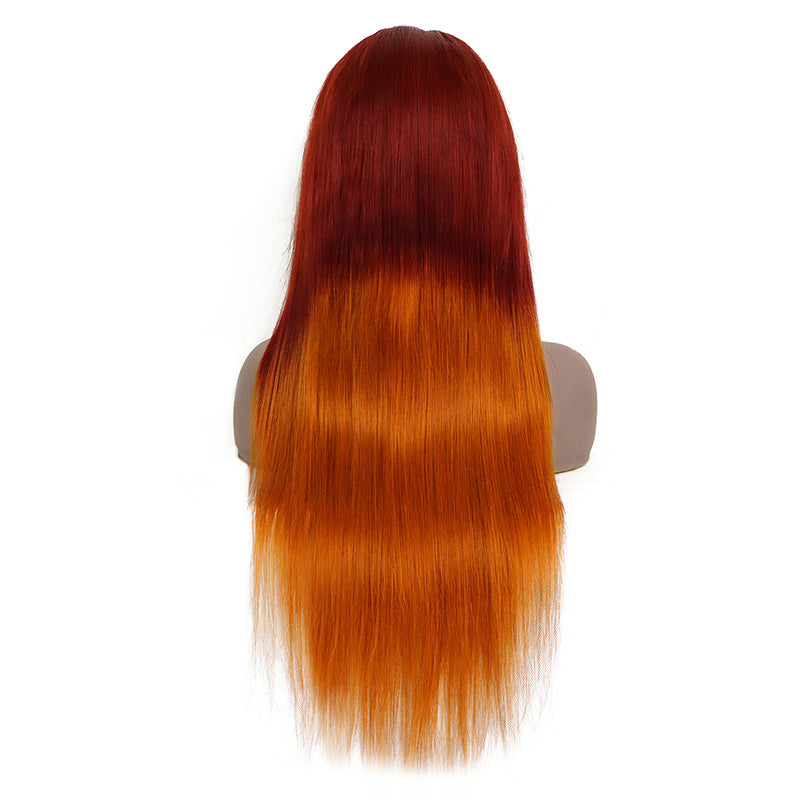 Perruque Lace Front Wig 13x4, cheveux naturels, couvre-chef, dentelle transparente