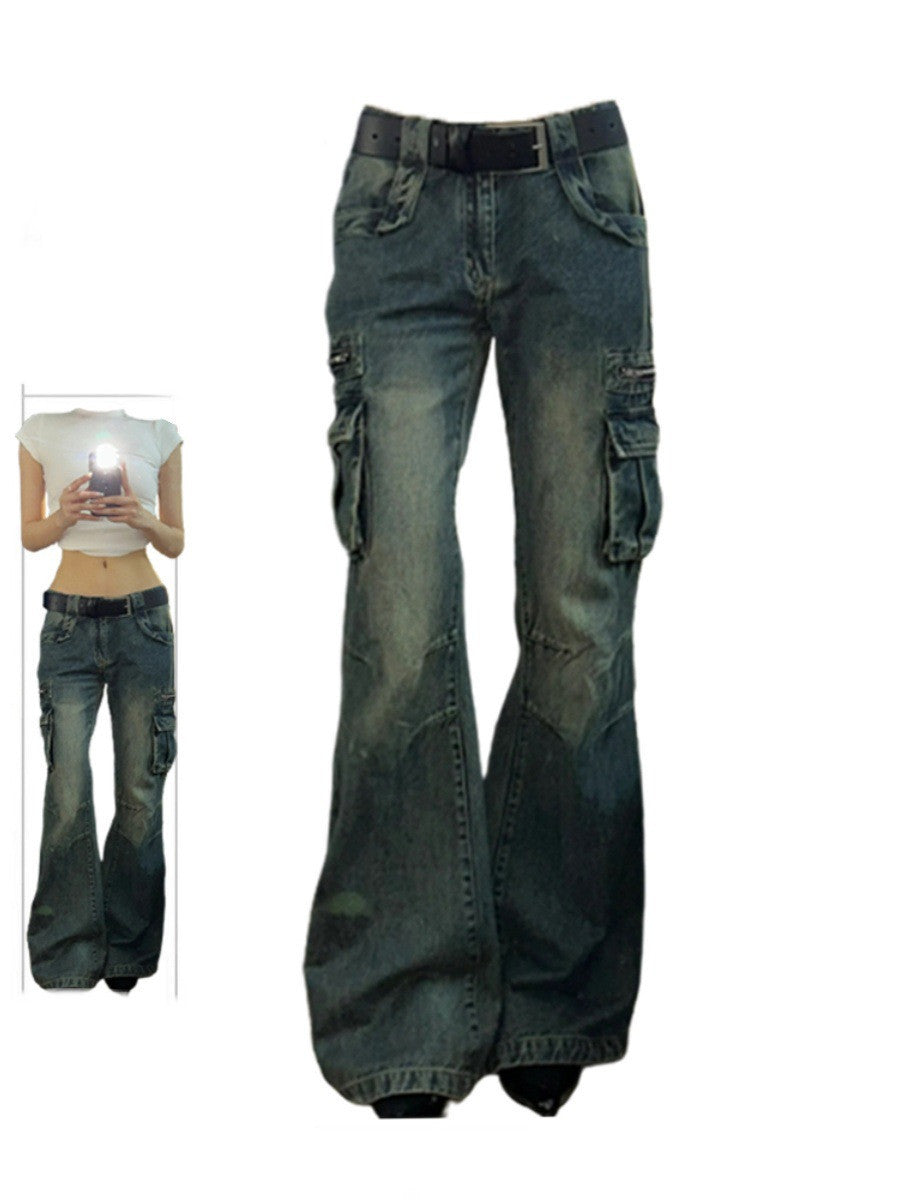 Jeans workwear rétro style américain pour femme