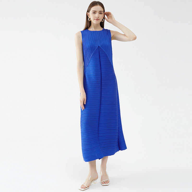 Vestido casual de color sólido para mujer