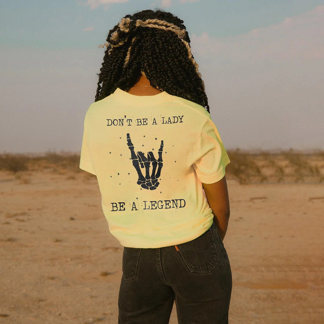 T-shirt imprimé à manches courtes pour femme