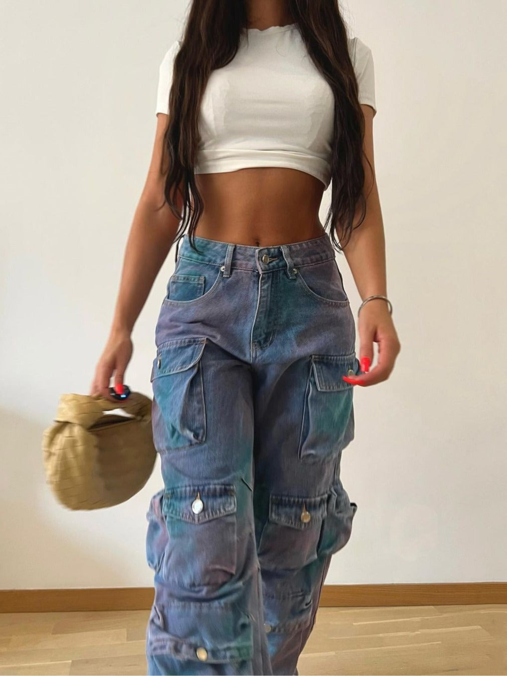 Women's Low Waist Denim Overalls