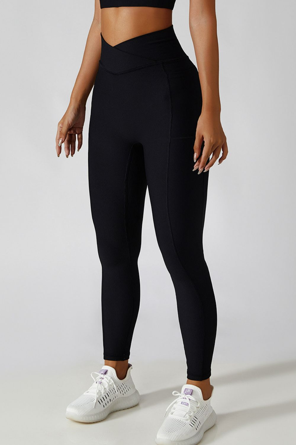 Legging actif basique Bae à taille croisée