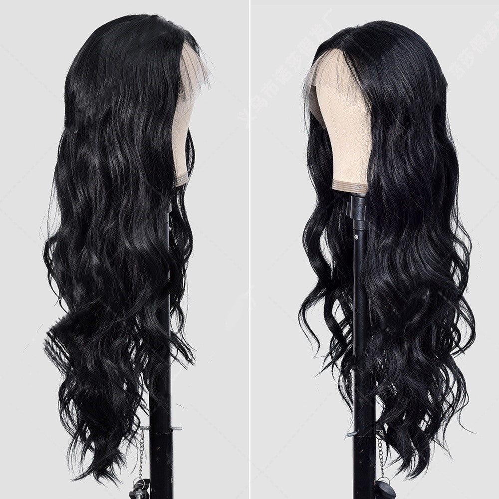 Women's Long Curly Synthetic Fiber Wig Headgear