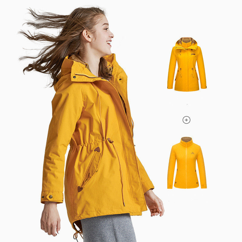 Three in one detachable outdoor stormsuit