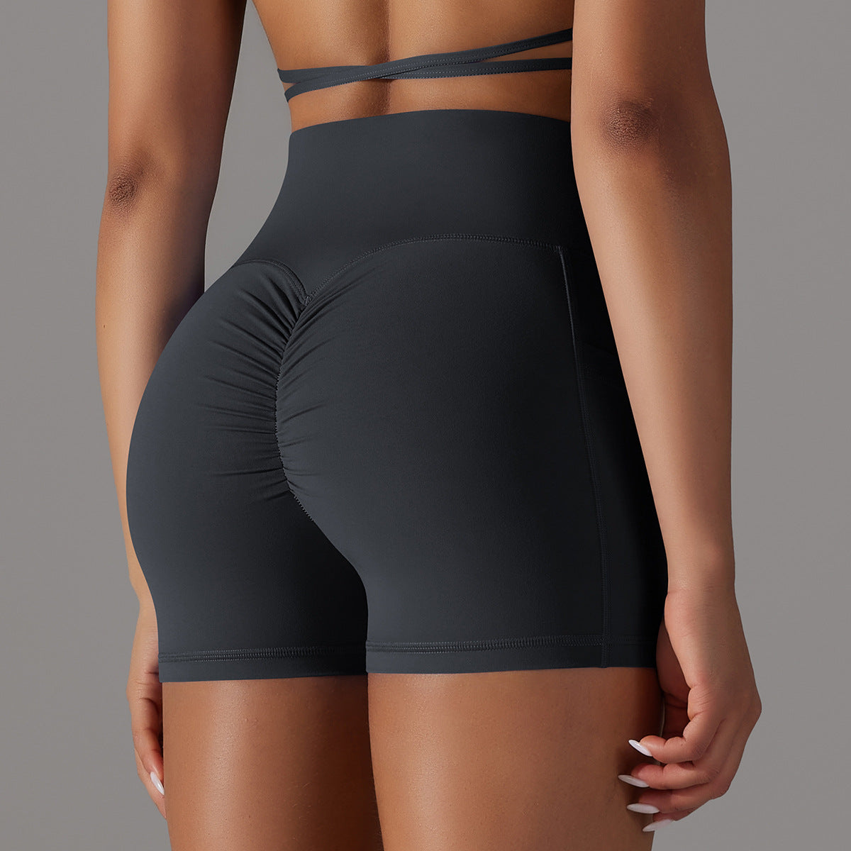 Short de Yoga avec poche pour téléphone, pantalon de sport, Fitness, vêtements pour femmes