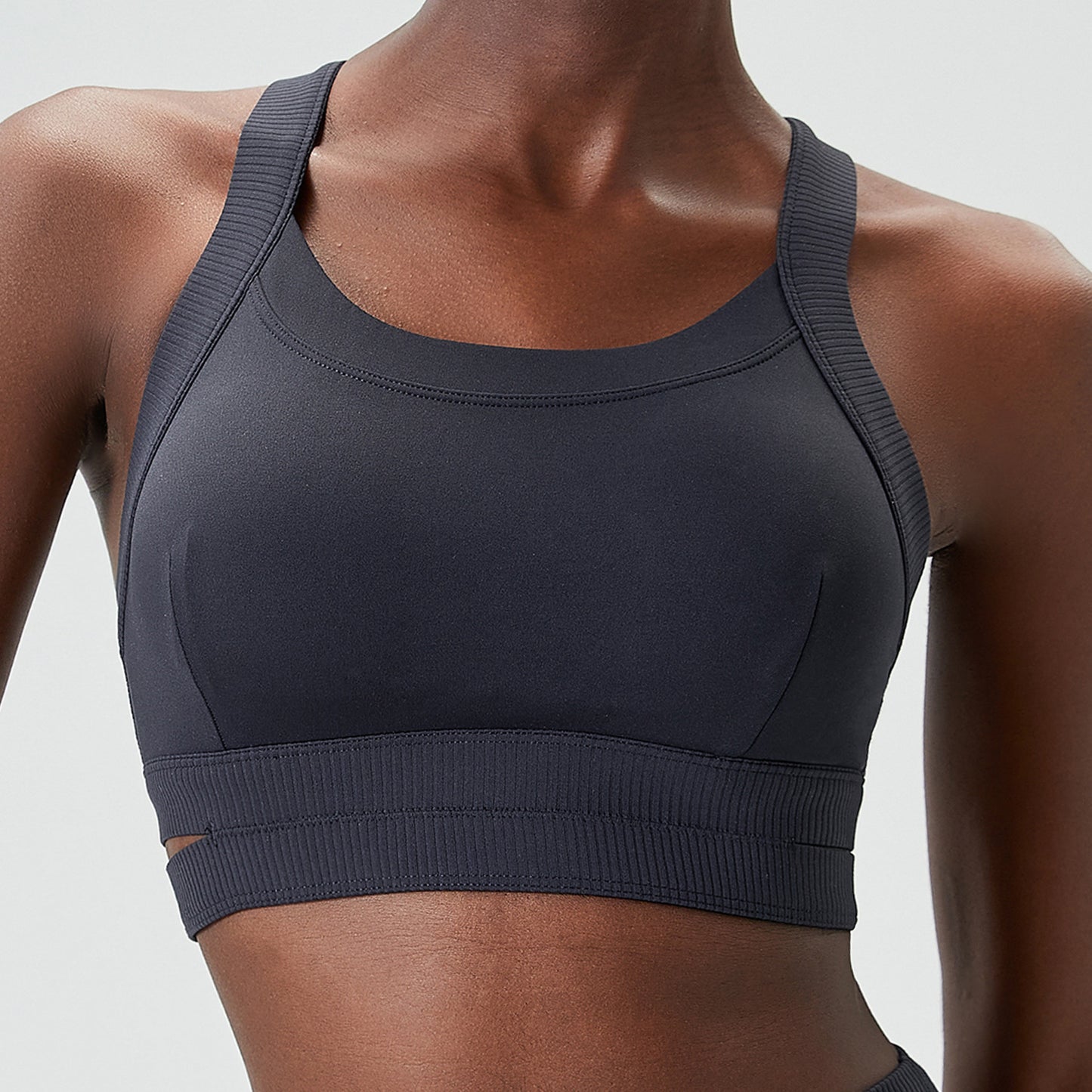 Soutien-gorge d'entraînement de yoga double couche pour femmes