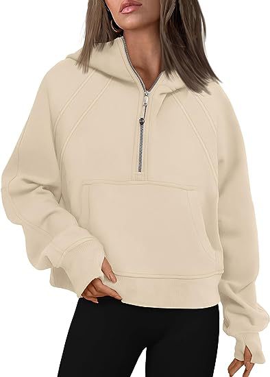 Sudaderas con cremallera y bolsillo para mujer, Tops deportivos holgados, suéteres de manga larga, trajes de invierno y otoño, ropa para mujer