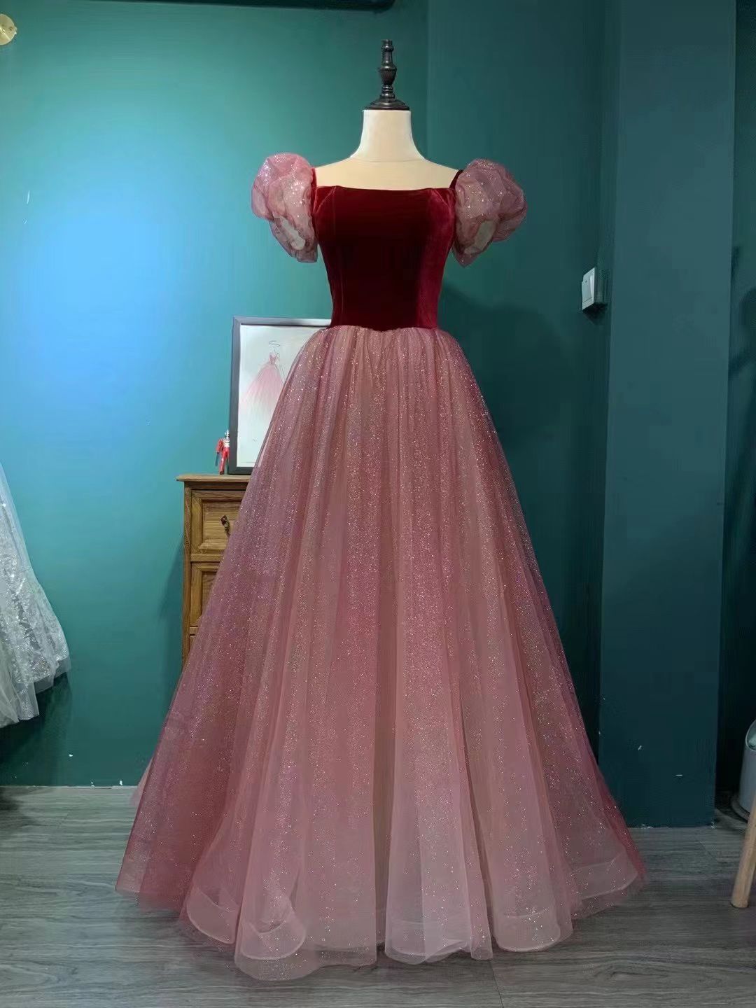 Vestido de prueba de arte de música vocal solista