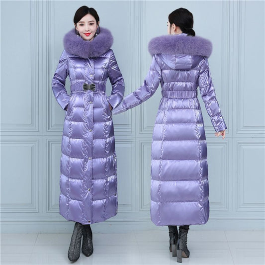 Wash-free Over-the-knee Extra Long Northeast Thickened Lengthened Winter Coat