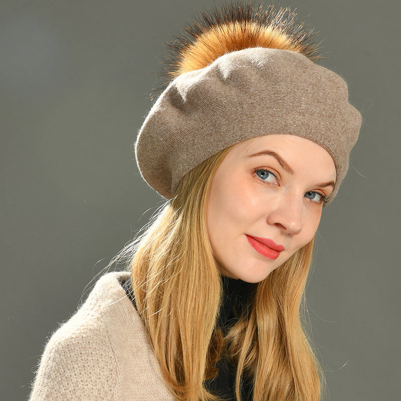 Automne hiver bérets chapeau femmes décontracté tricoté laine béret esprit