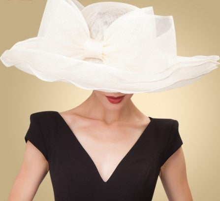 Three-tiered Flax Casual All-match Hat For Lady