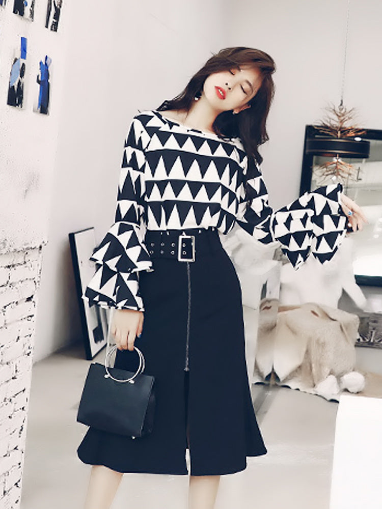 Two-piece Half-length Skirt Western Style Professional Suit