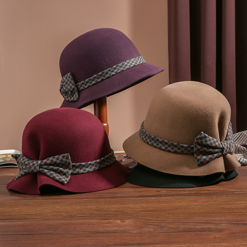 Elegant And Versatile Women's Wool Hat