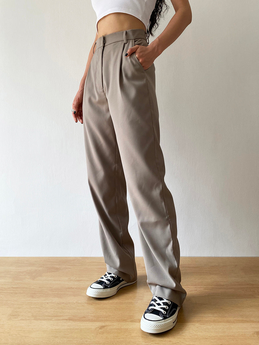 Women's Retro Slimming Straight Pants