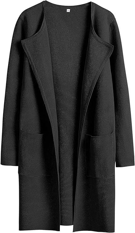 Manteau en laine pour femmes avec poches, tempérament d'automne et d'hiver, coupe cintrée, veste mi-longue, manteaux à revers confortables et décontractés