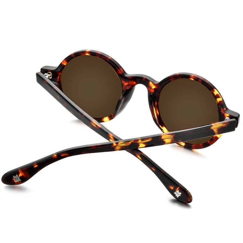 Lunettes de soleil à plaque faites à la main vintage pour femmes