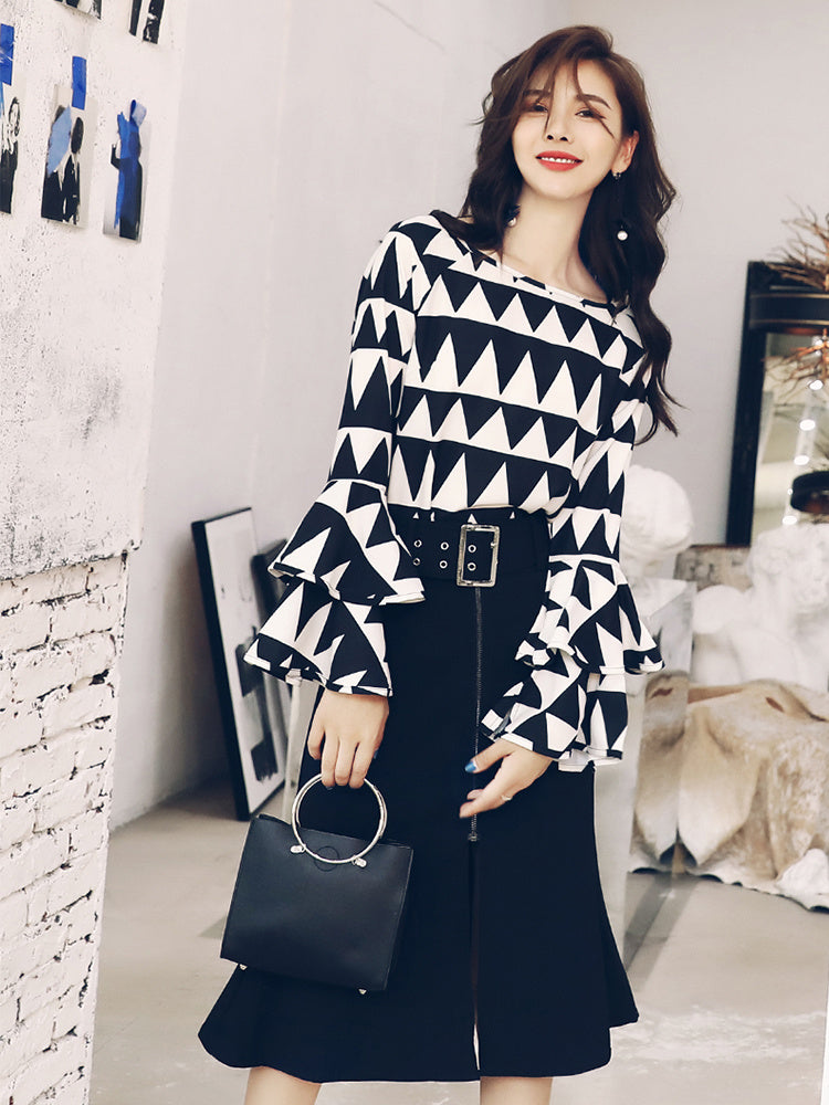 Two-piece Half-length Skirt Western Style Professional Suit