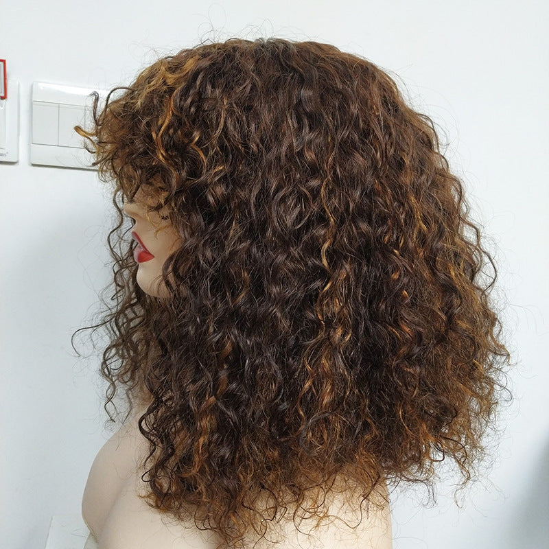 Perruque Bob en cheveux humains double tirage 12A