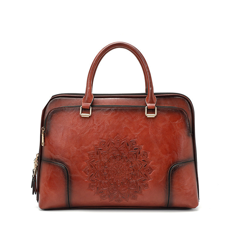 Women's Business Vintage Embossed Tote Bag