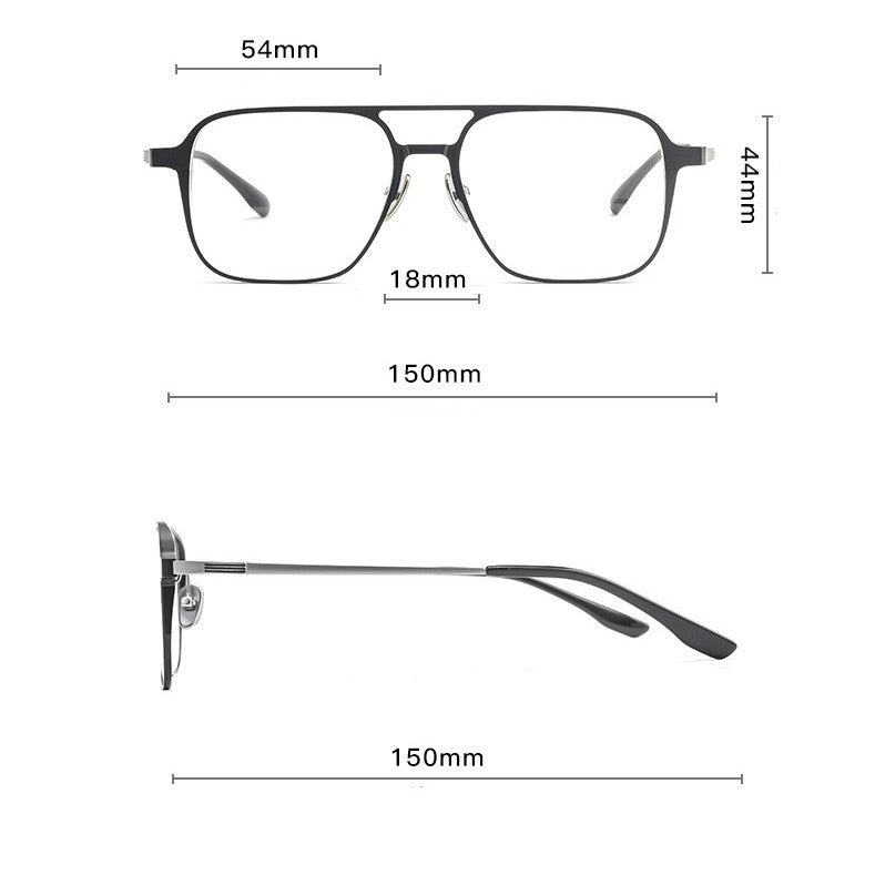 Gafas de visión nocturna polarizadas magnéticas de doble haz