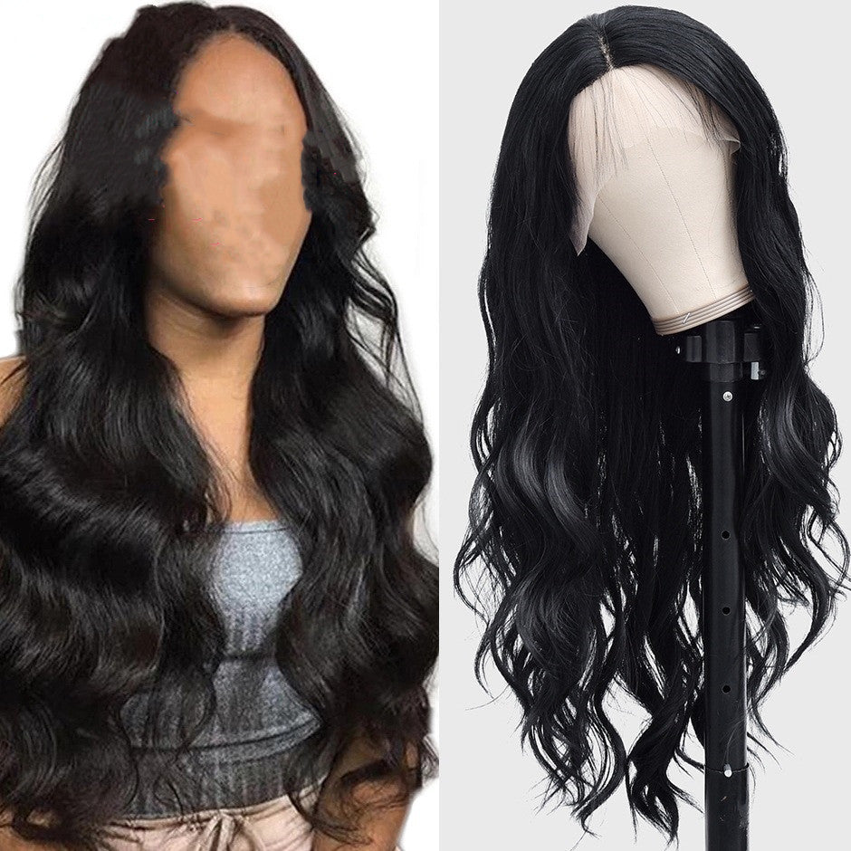 Women's Long Curly Synthetic Fiber Wig Headgear