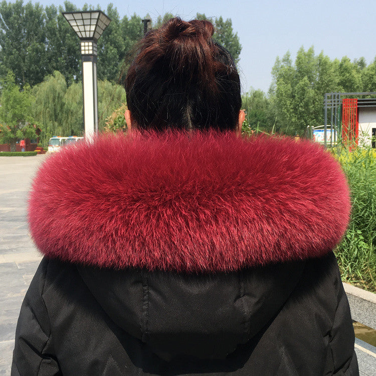 Collar Real Fur Men And Women Autumn And Winter Scarf Neck