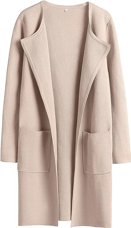 Manteau en laine pour femmes avec poches, tempérament d'automne et d'hiver, coupe cintrée, veste mi-longue, manteaux à revers confortables et décontractés