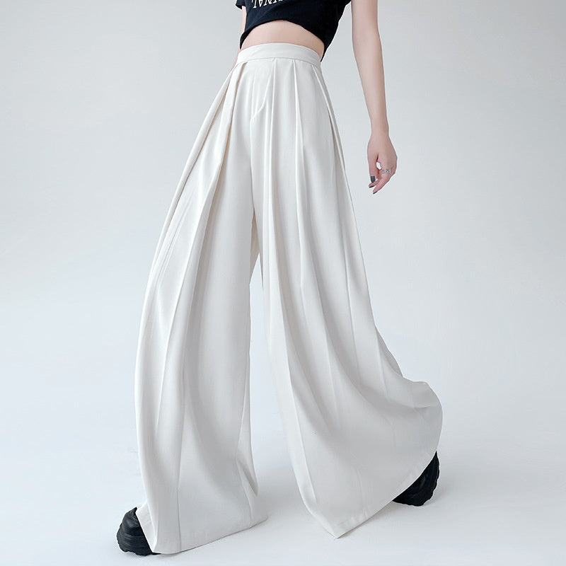 Suit Wide Leg Pants Women's Drooping Slimming Big Leg Mop Pants