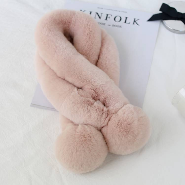 Écharpe de mode en peluche d'hiver pour femmes