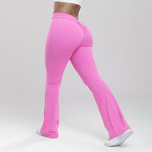 Pantalon de sport taille haute pour rehaussement des hanches, entraînement