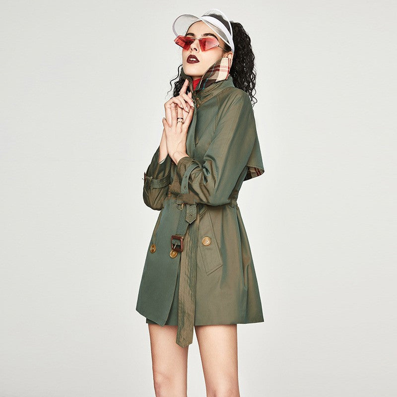 Trench femme mi-long Style coréen printemps et automne