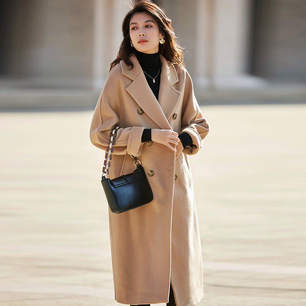 European And American Wool Overcoat Woolen