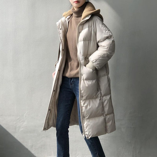 Women's Loose Hooded Down Jacket