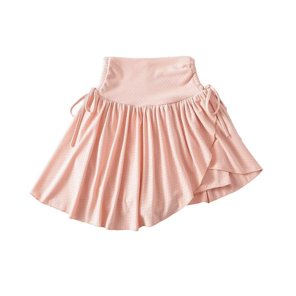 Sweet Bubble Skirt Women's Soft Drawstring Ruffle Anti-exposure