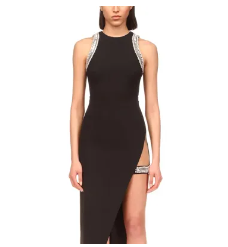 Women's Sleeveless Sexy Diamond Party Dress