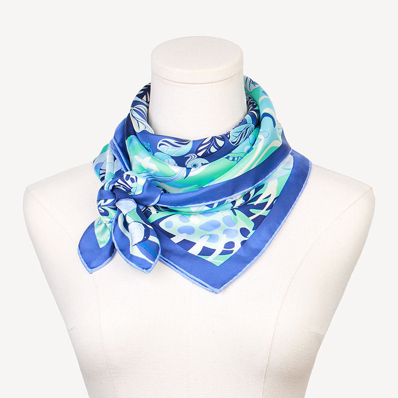 Women Fashion 16mm Thicken Twill Silk Scarf Shawl