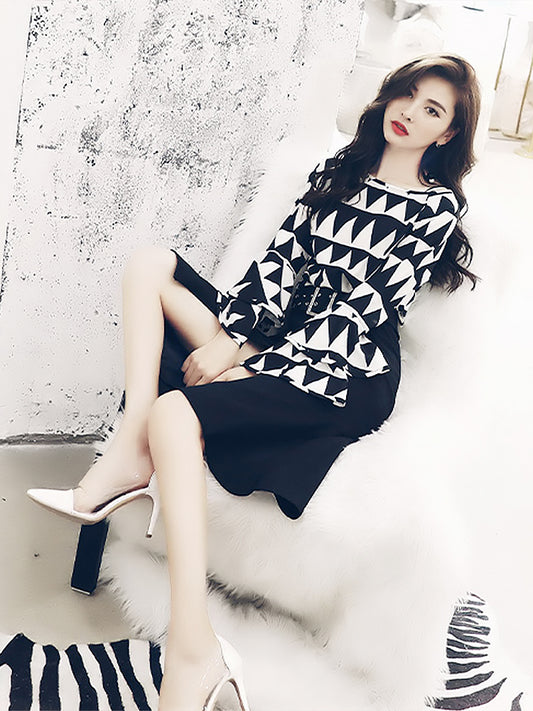 Two-piece Half-length Skirt Western Style Professional Suit