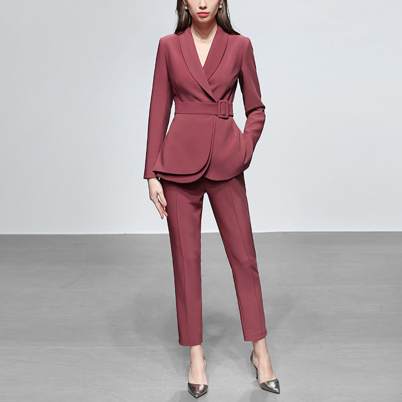 CasualFashion Small Blazer Pants Suit Women's