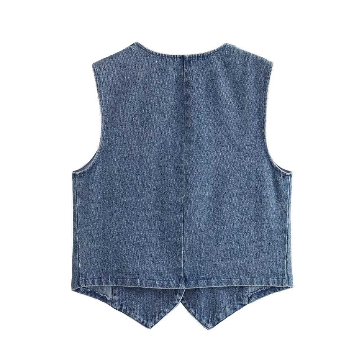 Gilet en jean à la mode pour femmes