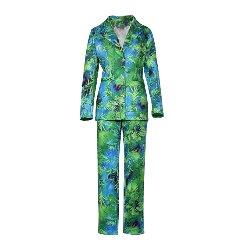 Costume de mode automne nouveau pantalon de travail décontracté ensemble deux pièces blazer