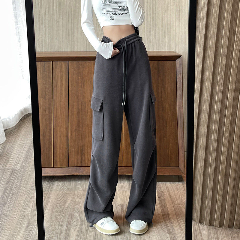 Autumn And Winter Loose New Small Wide-leg Pants