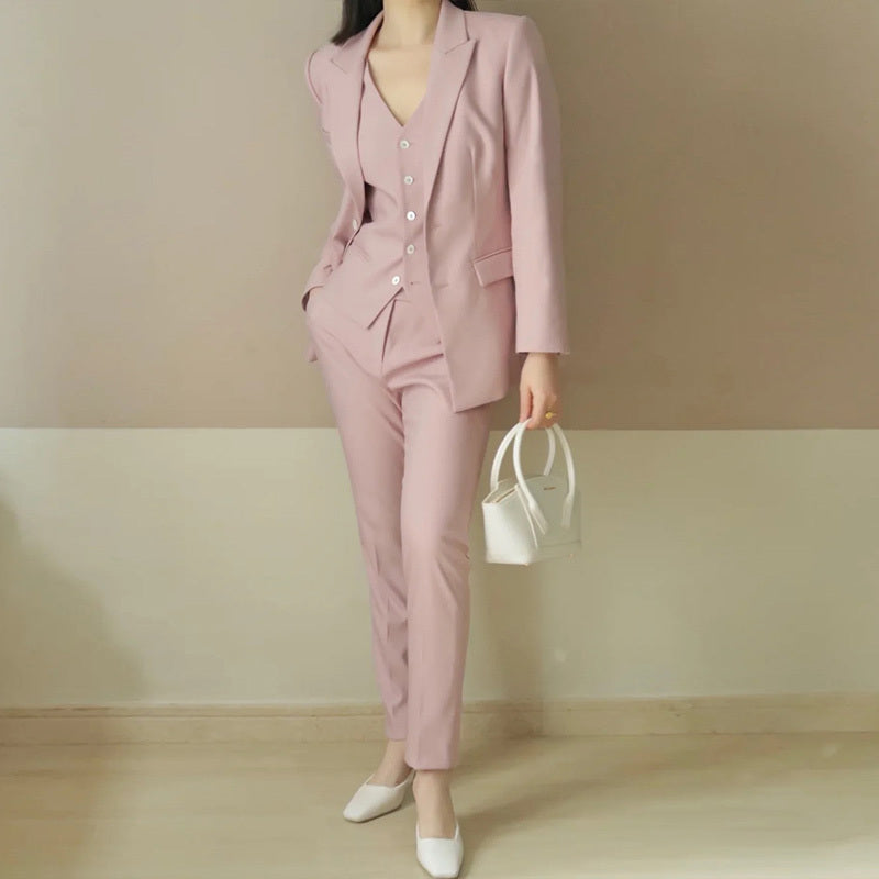 Women's Temperament Commuter Slim Pencil Pants Suit