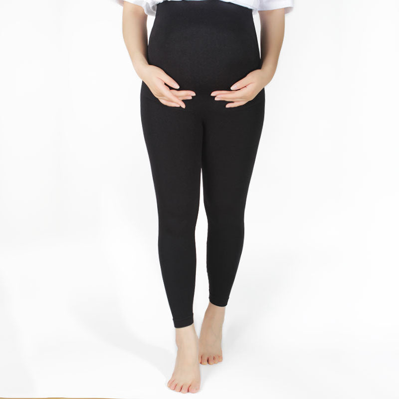 Pantalones de maternidad de alta elasticidad sin costuras que moldean el cuerpo Leggings de maternidad