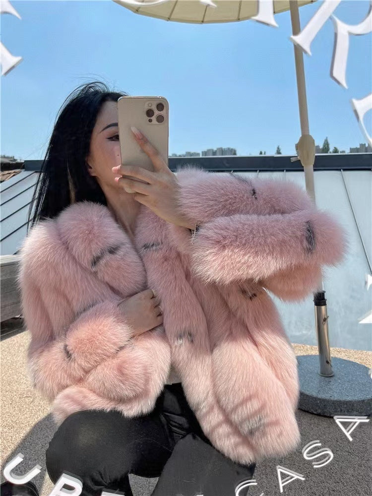 Whole Fur Fox Fur Coat Fashion