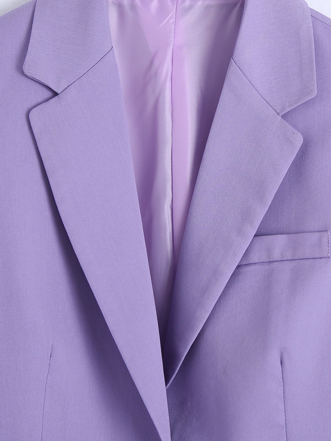 Blazer décontracté droit pour femme, vêtements de printemps, violet, bureau