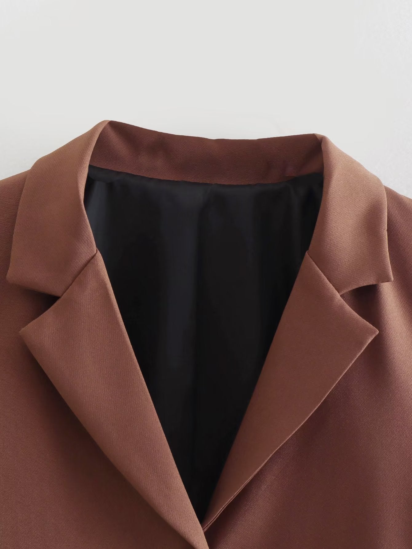 Summer Wind Women Brown Open Design Blazer Blazer