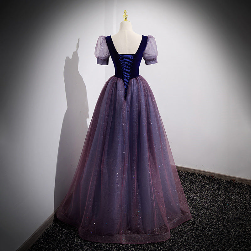 Robe de soirée légère de Style français, robe de princesse dégradée pour Banquet