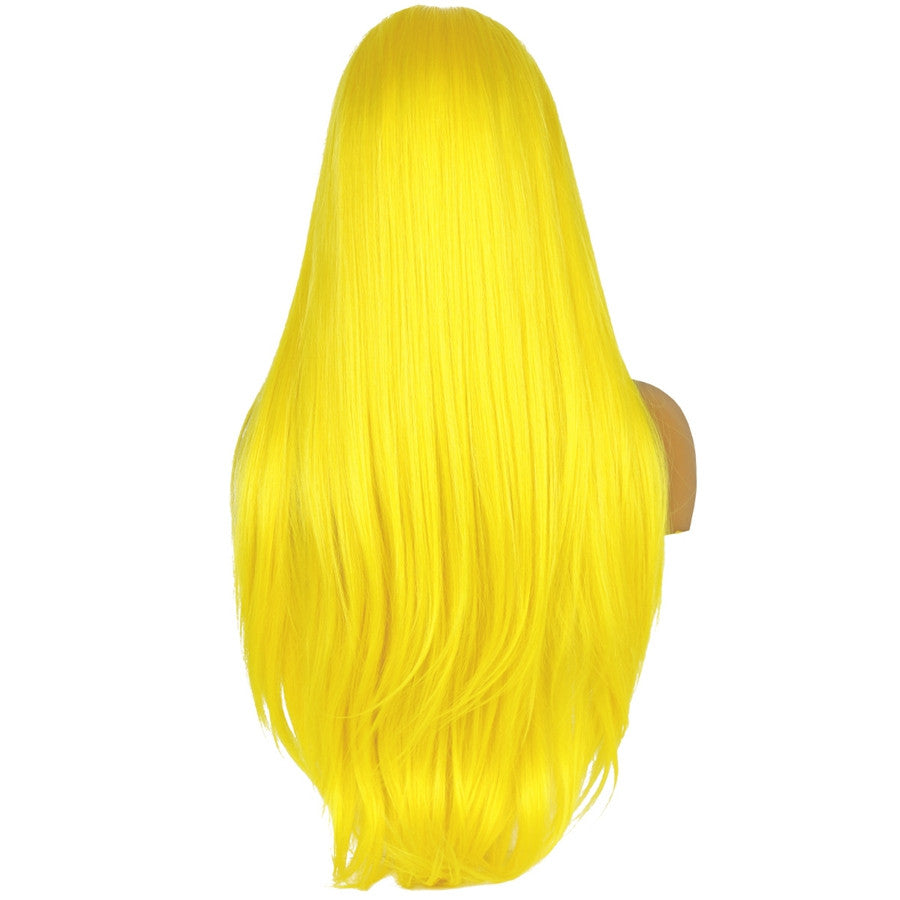 Fashion Female Yellow High Temperature Silk Headgear