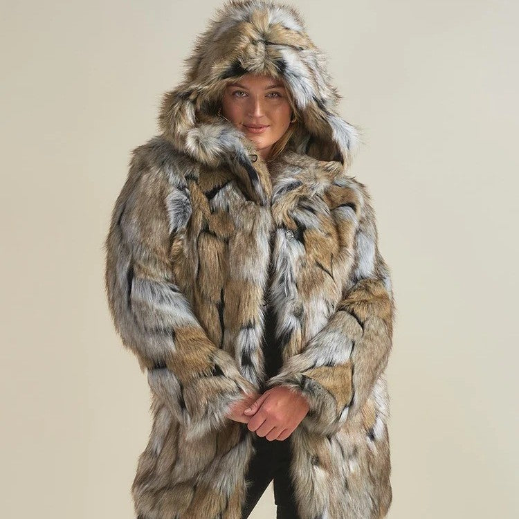 Women's Mid-length Fur Coat