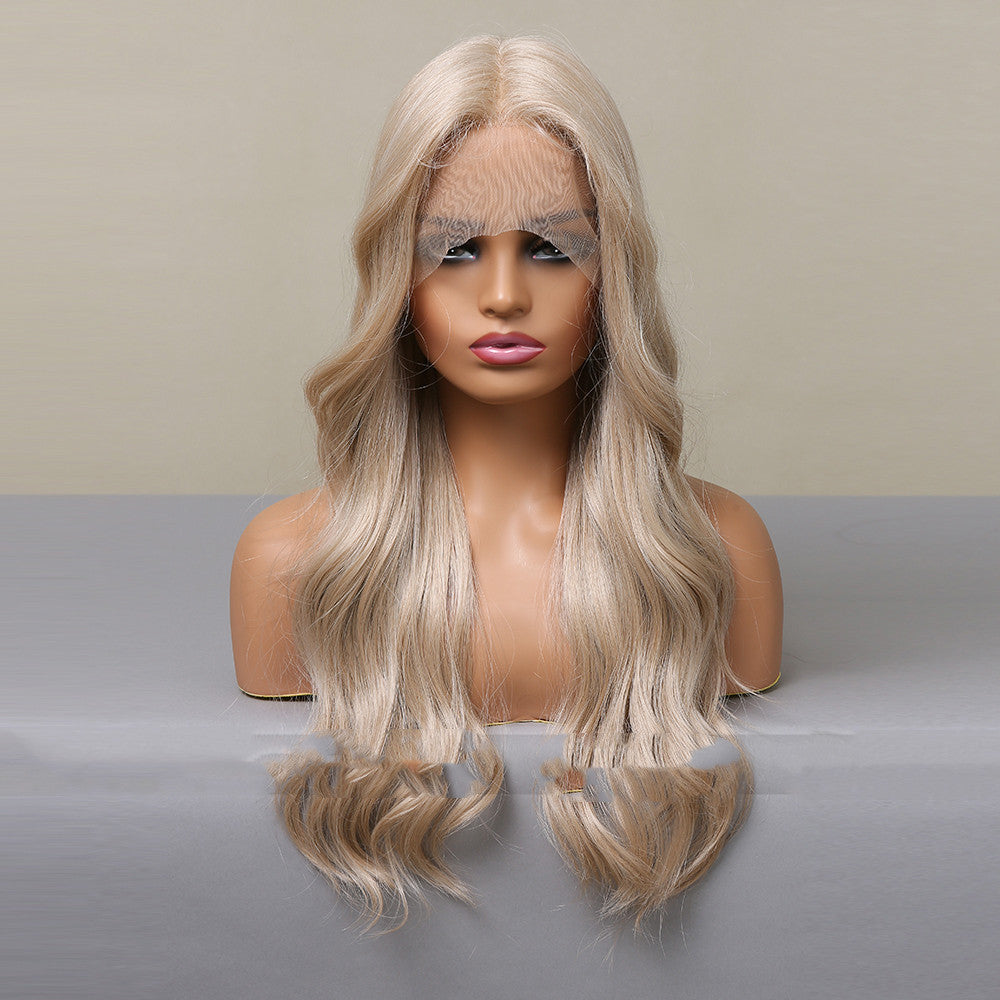 Women's Fashion Pick Dye Big Wave Lace Wig